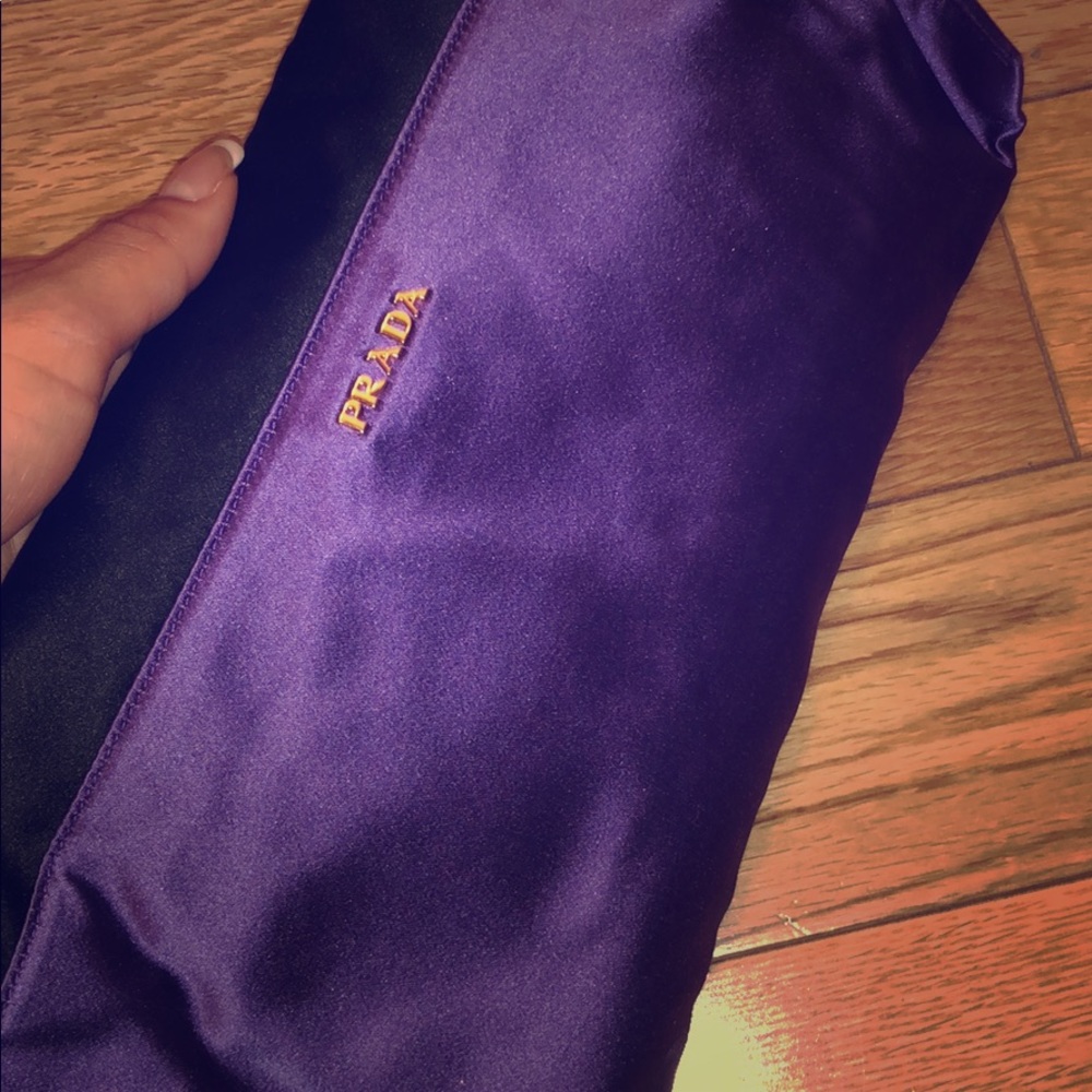 Prada Bicolor Raso Clutch